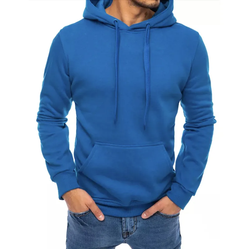 Pánska mikina s kapucňou modrá Dstreet BX5081 XL