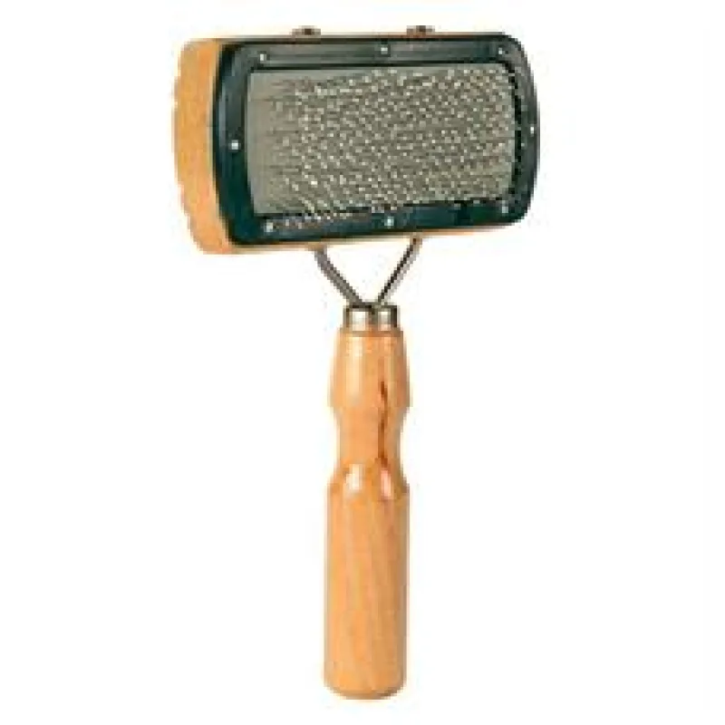 Kartáč jednostranný, dřevěný, hranatý s kuličkami 10x18cm 1 ks