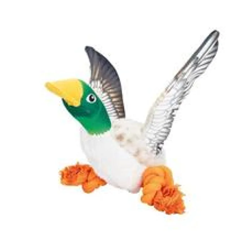 Divoká kachna na laně 26 cm, robustní hračka pro psy, HIPHOP DOG 1 ks