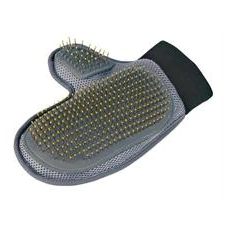 Pečující rukavice s drátěnými zuby s kuličkami 18x24 cm 1 ks