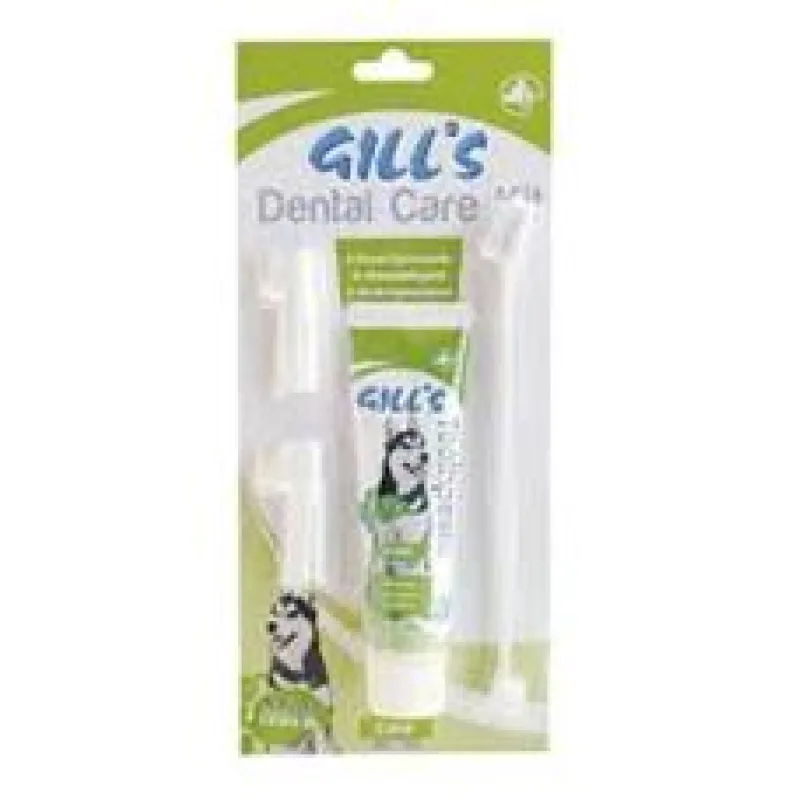 Zubní sada pasta + kartáčky (Gill´s dental care kit) 1 sada
