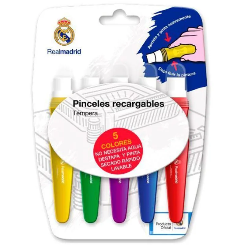Real Madrid sada temperových farieb 5 ks