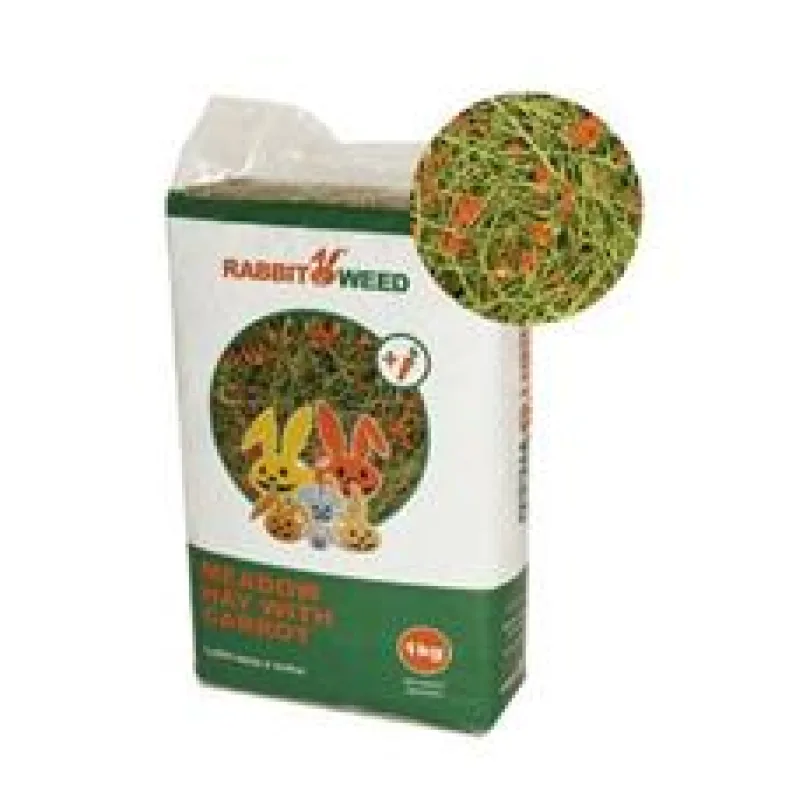 Seno luční s mrkví RabbitWeed 1 kg