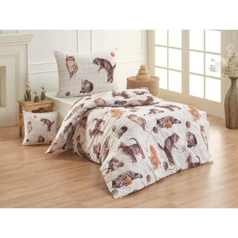 Matějovský Posteľné obliečky Mačky 140x200/70x90 cm 70x90 cm