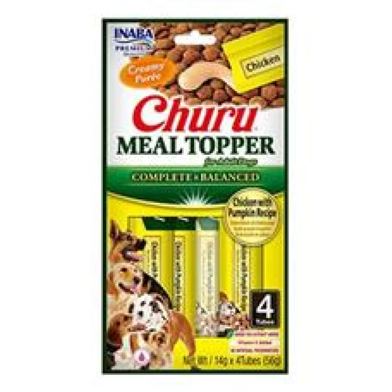 Churu Dog Meal Topper Chicken with Pumpkin Recipe 4x14g