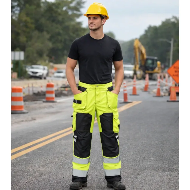 Madeva GRAS HI-VIS Nohavice Yellow/Black S-2XL