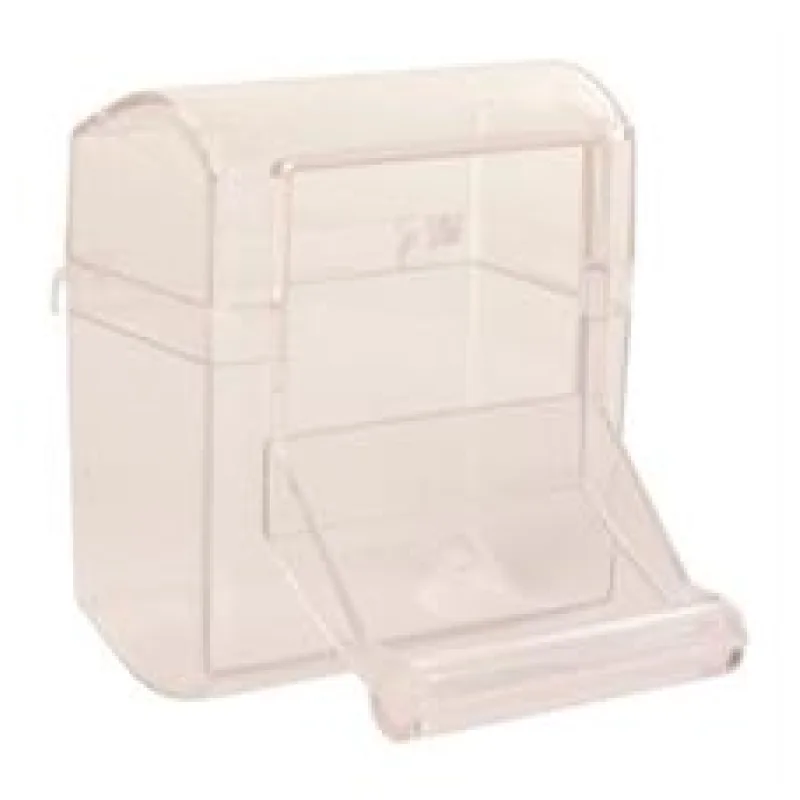 Krmítko kryté, průhledné 70 ml/7x7 cm 1 ks