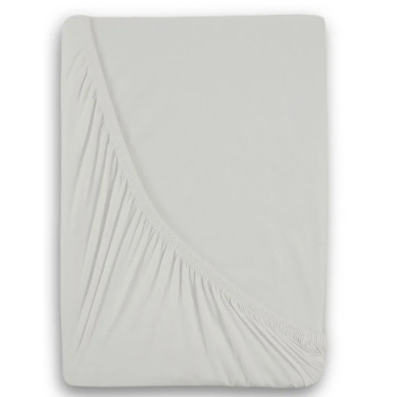 Jersey napínacie prestieradlo s lycrou - biele 165 g / m2