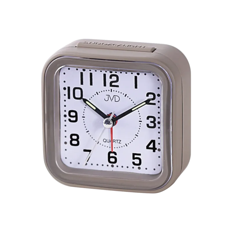 JVD Levný analogový ručkový budík JVD SRP6808.4 s osvětlením