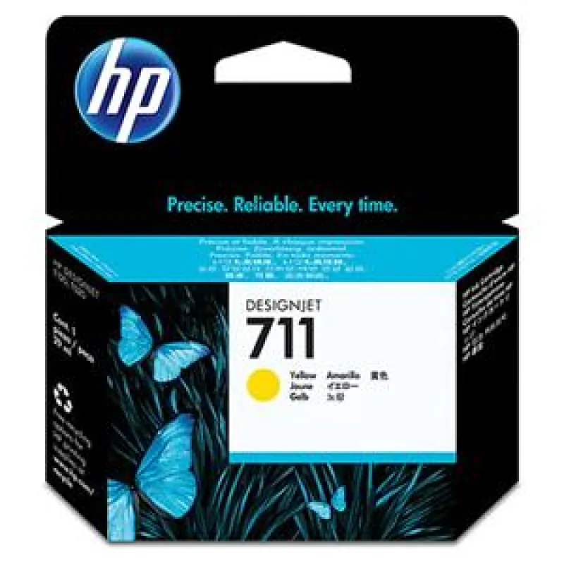 HP no 711 - žltá atramentová kazeta, CZ132A CZ132A