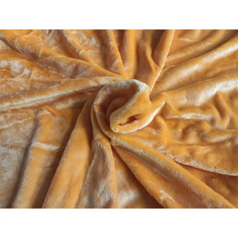 Mikroflanel napínacie prestieradlo - žlté 90x200 cm