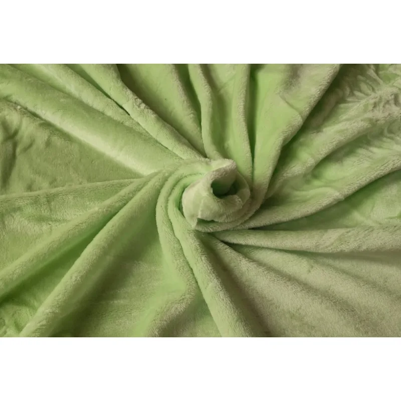 Mikroflanel napínacie prestieradlo - zelené jablko 180x200 cm