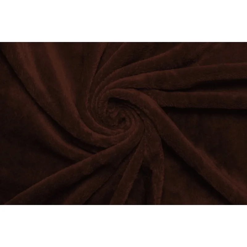 Mikroflanel napínacie prestieradlo - čokoládové 180x200 cm