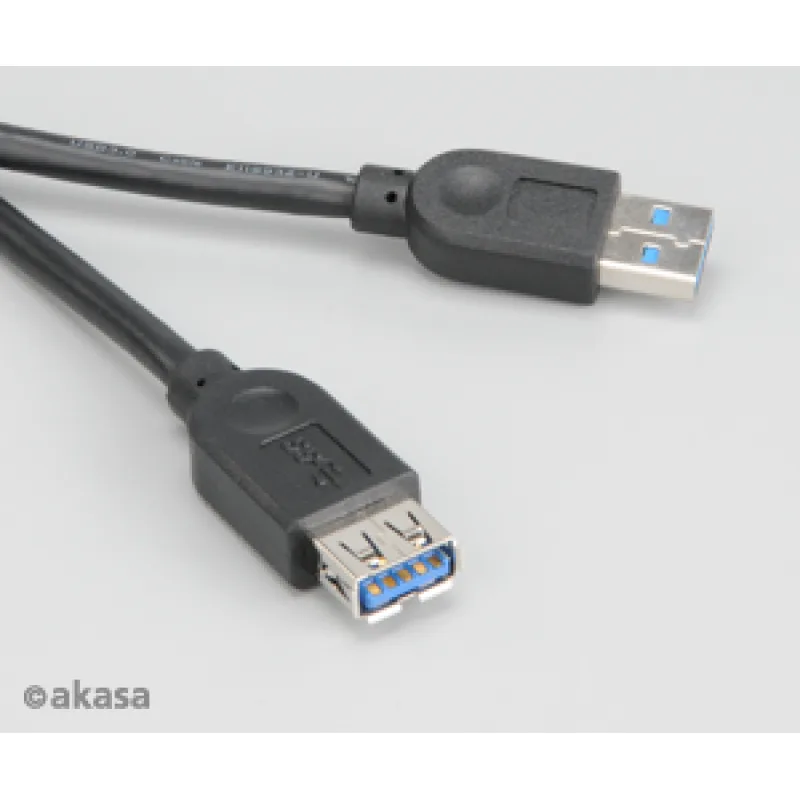 AKASA - predlžovací kábel USB 3.0 typ A - 1, 5 m AK-CBUB02-15BK