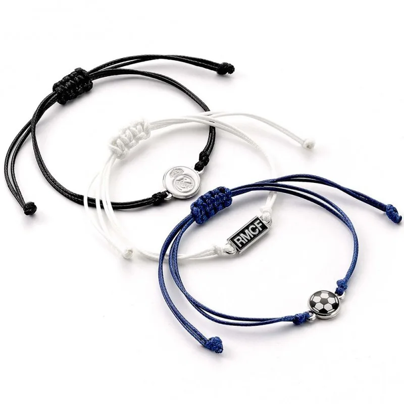 Real Madrid náramky priateľstva (3 ks v balení) - SKLADOM