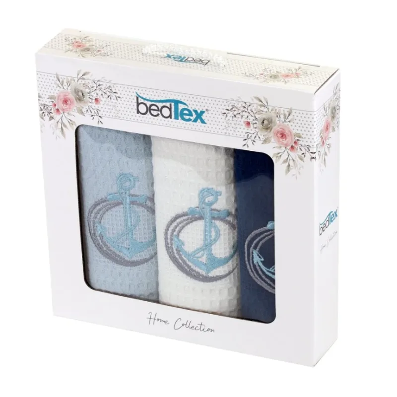 Darčeková sada Vaflových utierok 3 ks Kotvy