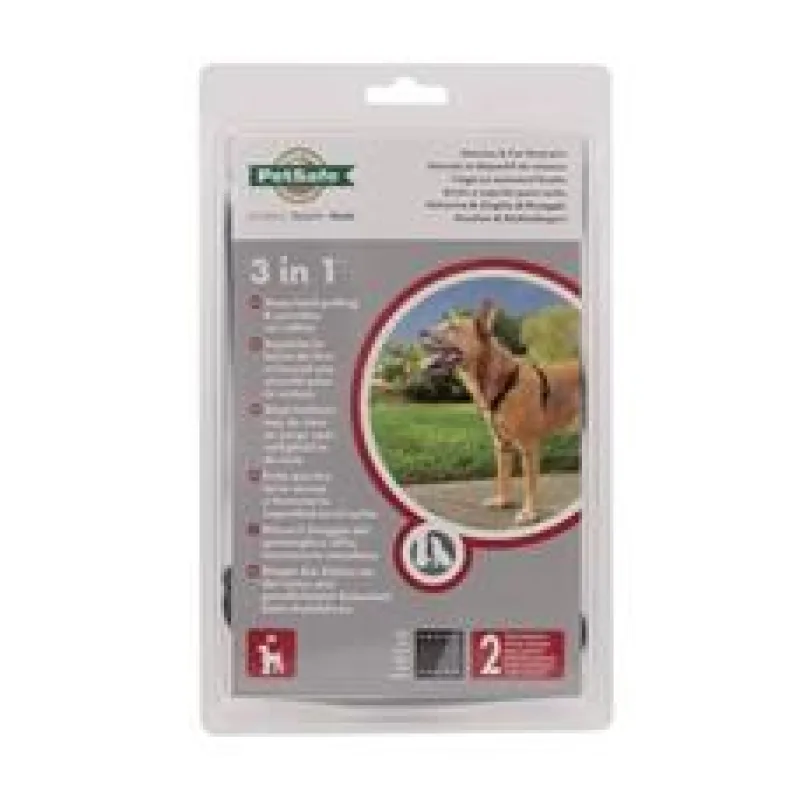 PetSafe postroj pro psy 3v1, Harness and Car Restraint, černá, M