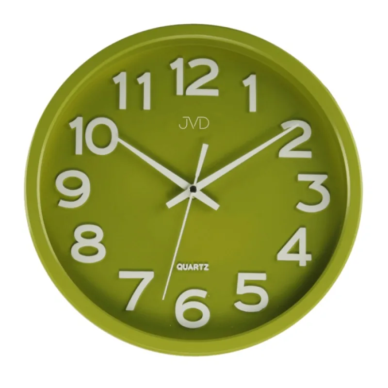 Plastové pastelové nástěnné tiché netikající dětské hodiny JVD HX2413.4
