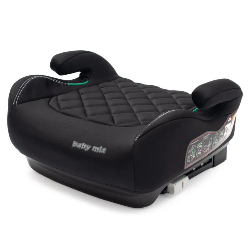 Autosedačka-podsedák BABY MIX HERO Plus ISOFIX I-SIZE black 2025