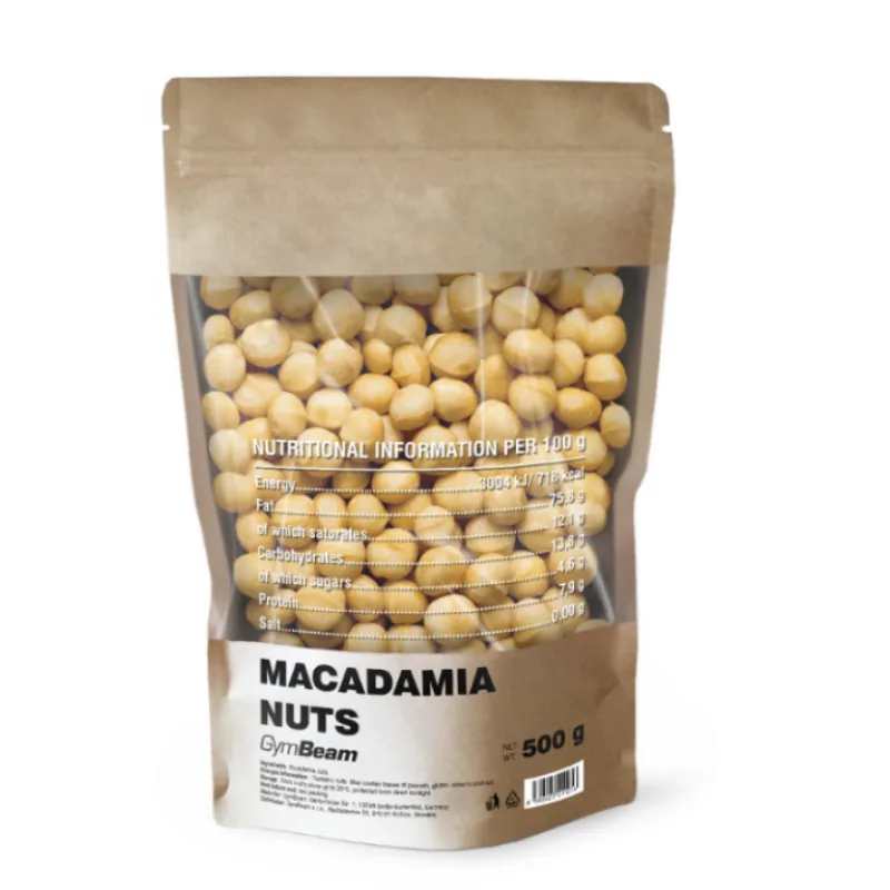 Makadamiové orechy 500 g - GymBeam