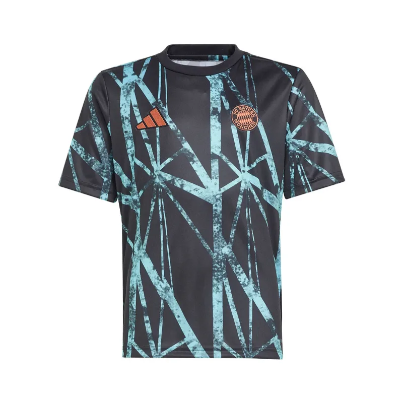 Adidas FC Bayern München - Bayern Mníchov predzápasový dres čierny detský 2024-2025