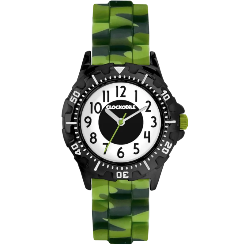 CLOCKODILE Svítící maskáčové sportovní chlapecké dětské hodinky SPORT 4.0 CWB0083