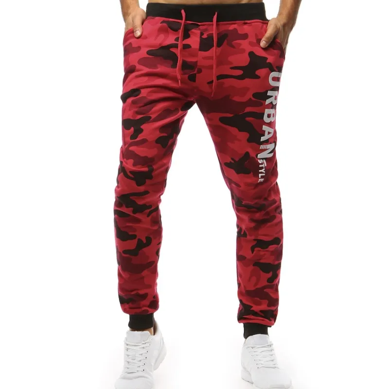 Pánske tepláky CAMO červené Dstreet UX3516 XL