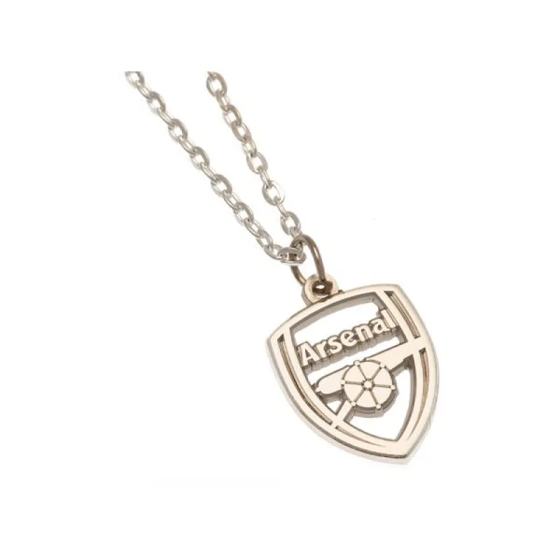 Arsenal strieborná retiazka s príveskom - SKLADOM