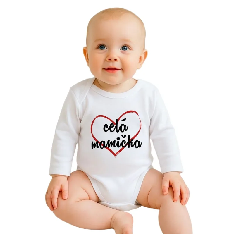 Body s potlačou New Baby celá mamička