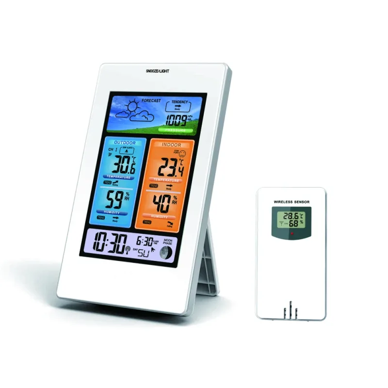 JVD Barevná rádiem řízená meteorologická stanice JVD RB3374