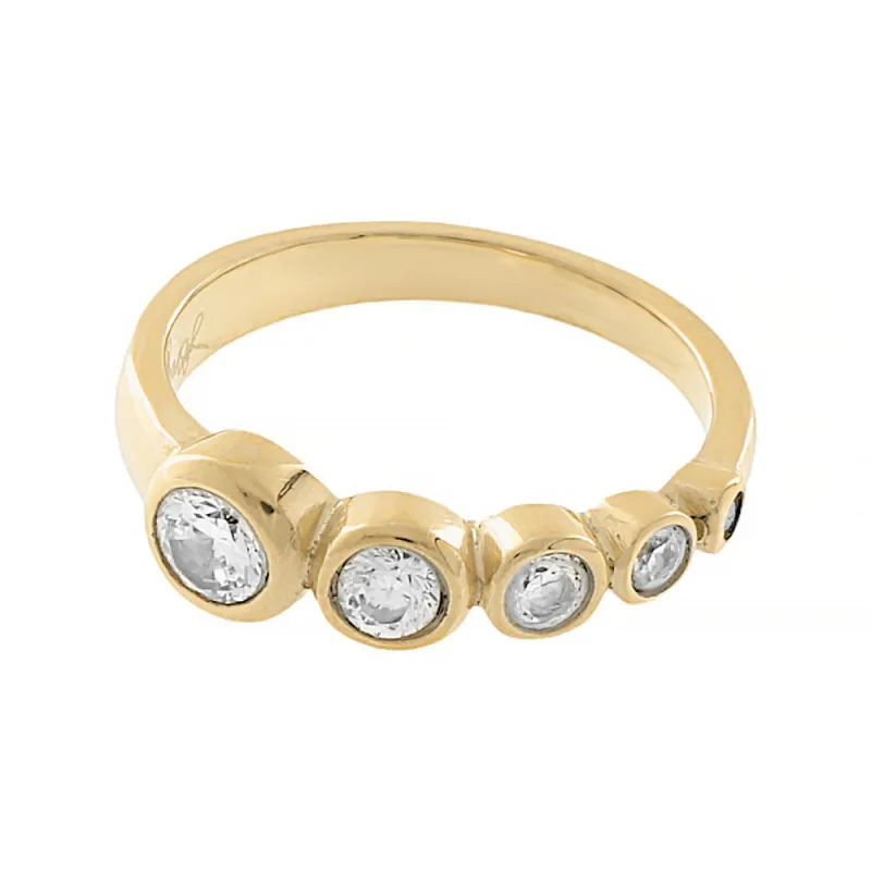 Nerezový prsten 70009 (velikost 52) - pozlacený