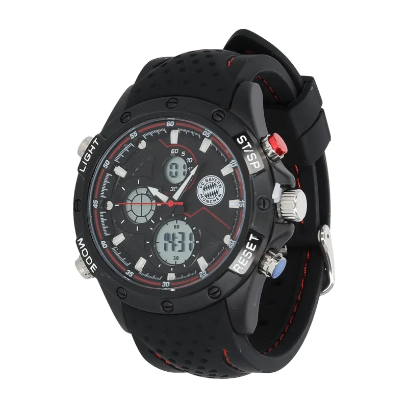 FC Bayern München - Bayern Mníchov hodinky čierne pánske