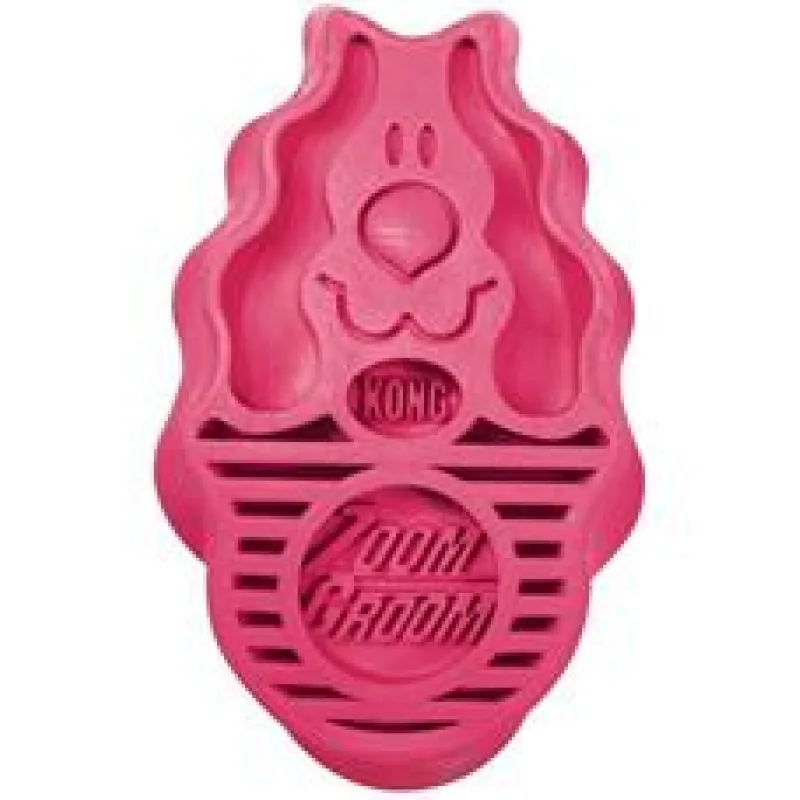 Kartáč gumový ZoomGroom růžový KONG L
