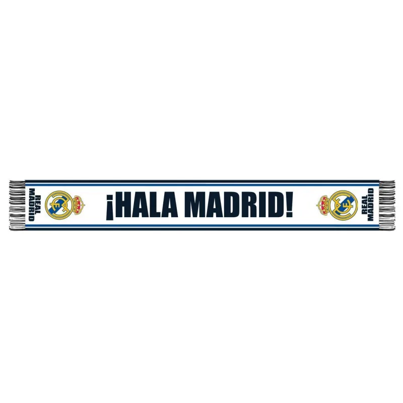 Real Madrid pletený šál biely
