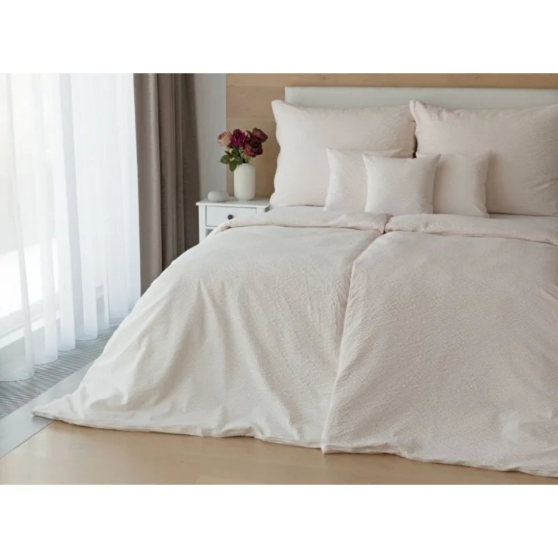 Obliečky Krep pudrový 140x220/70x90 cm