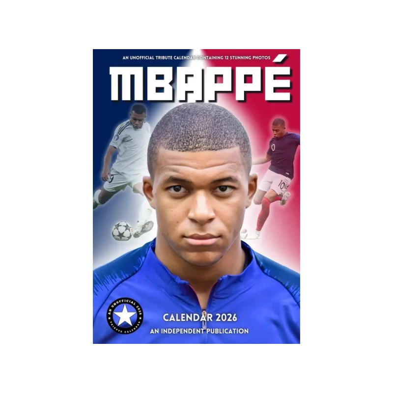 Kylian Mbappé nástenný kalendár 2026 - SKLADOM