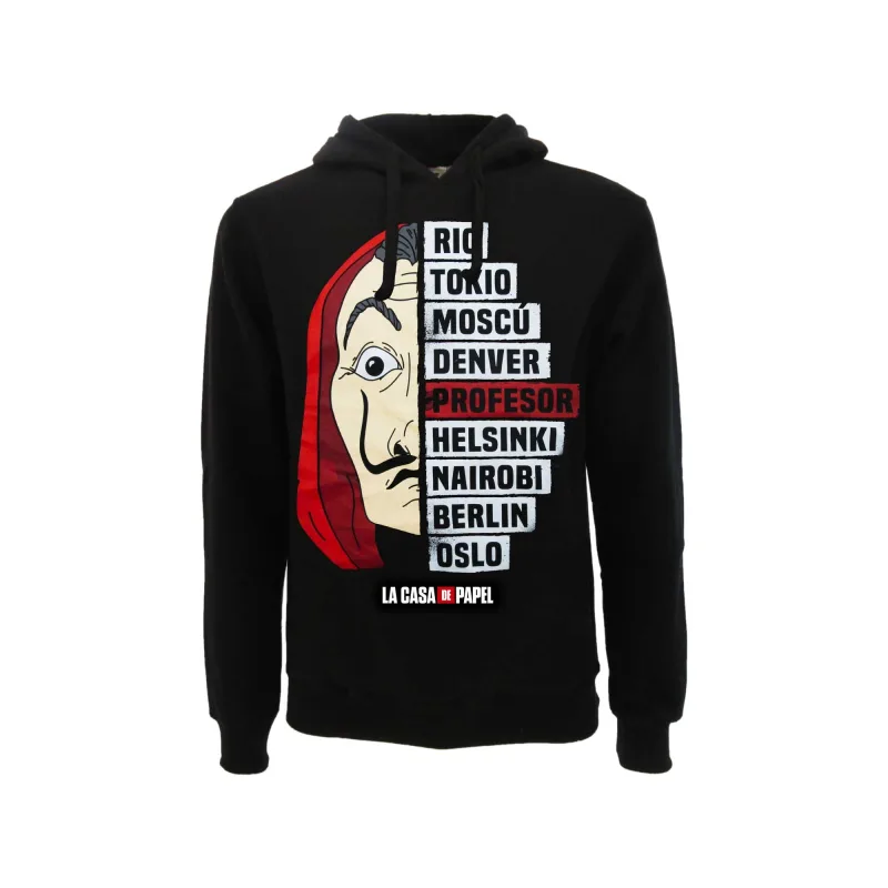 La casa de papel (Money Heist / Papierový dom) mikina čierna pánska