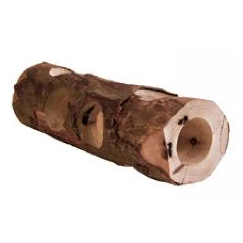 Dřevěný tunel přírodní dřevo pro hlodavce 7 x 30 cm 7 x 30cm