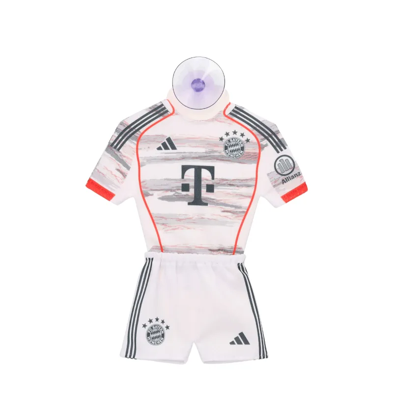 FC Bayern Mníchov mini dres do auta biely 2025-2026