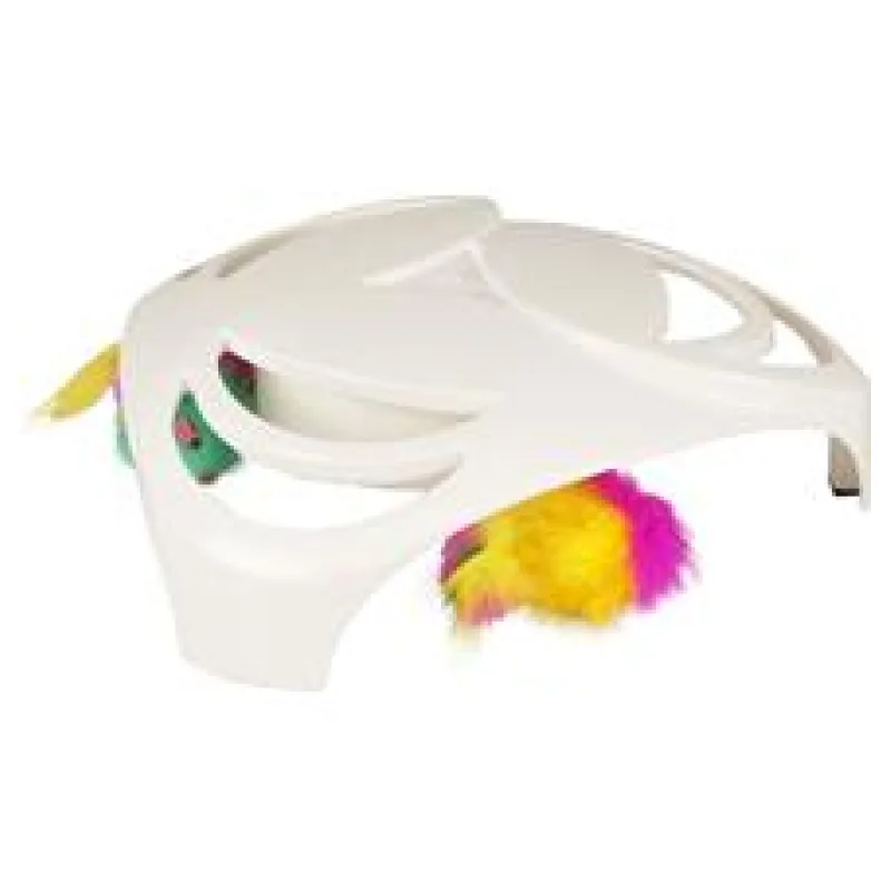 Flamingo Interaktivní hračka pro kočky Helico 25 x 25 x 8cm