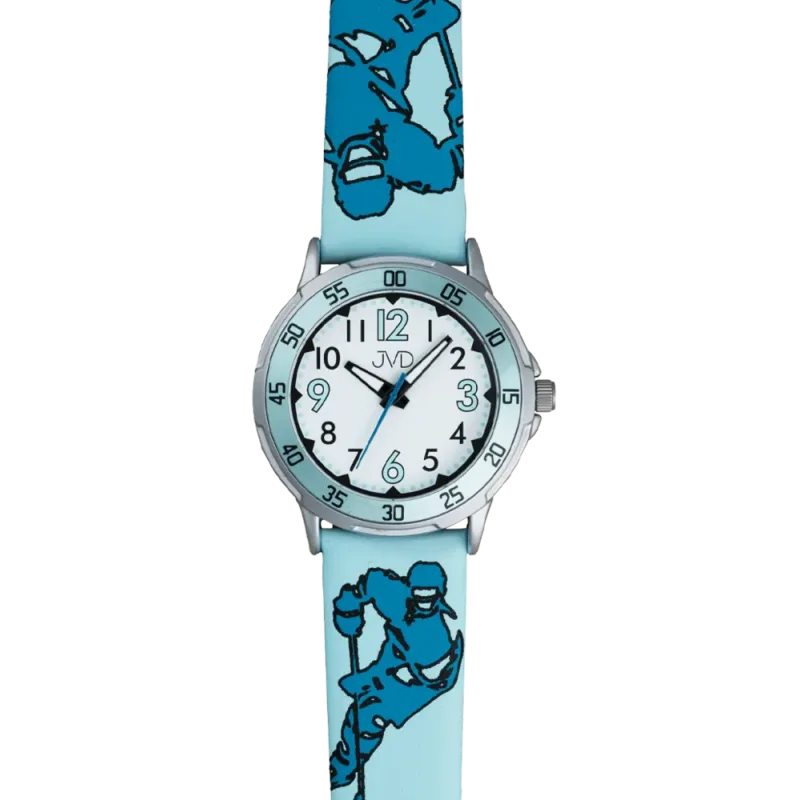 JVD Dětské chlapecké modré hokejové hodinky JVD J7221.2