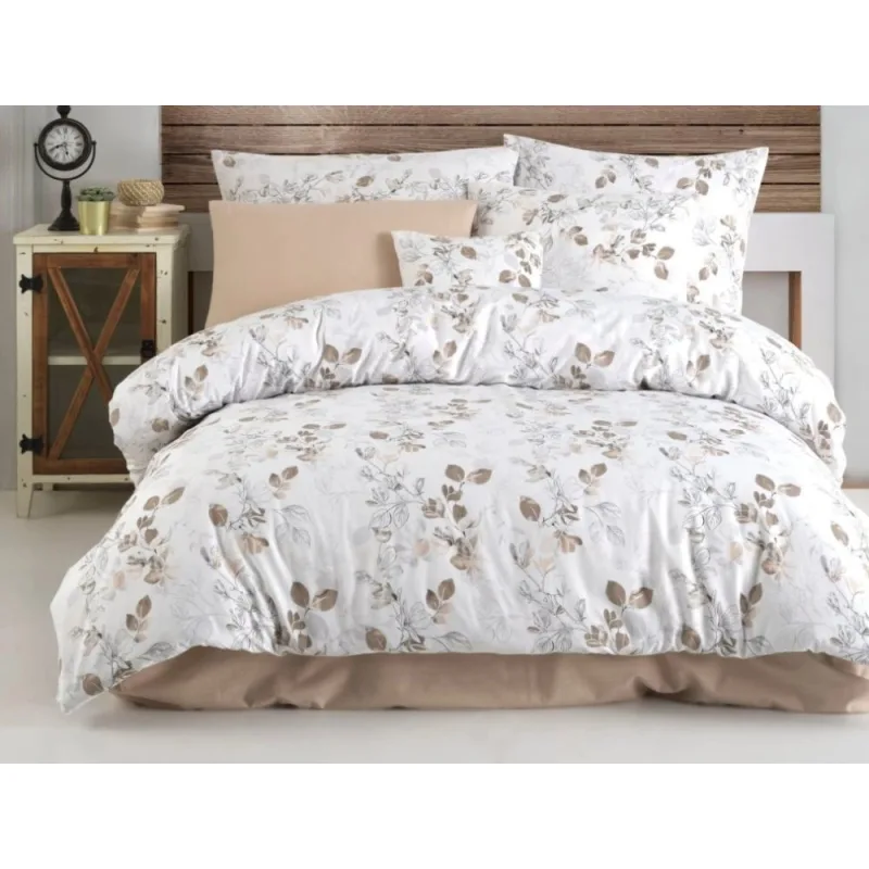 Krepové obliečky Adalia natur 220x240/2x70x90 cm