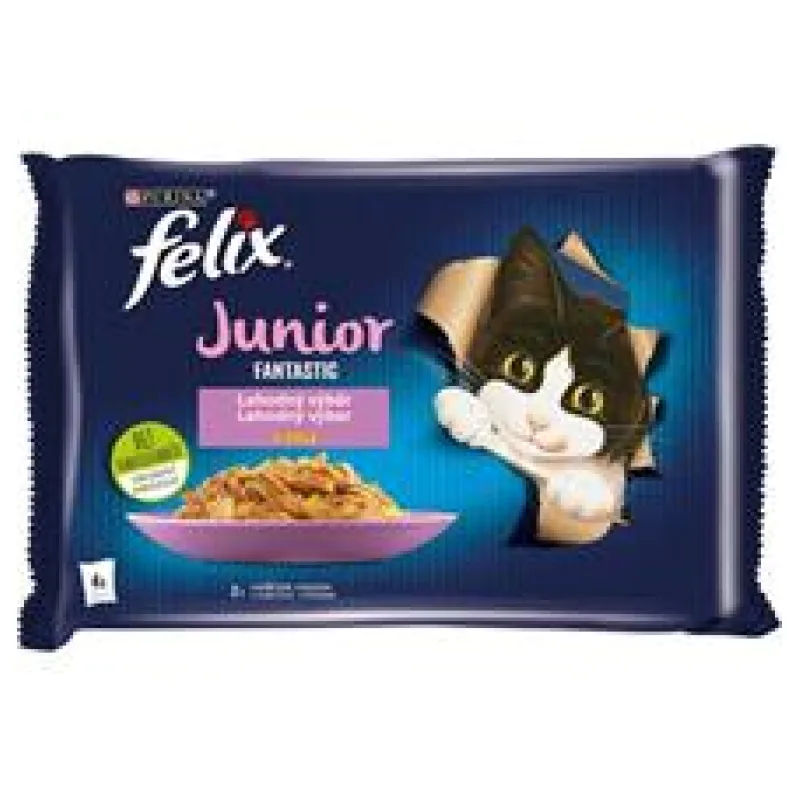 Felix cat kaps.-Fant.Multipack Junior v želé 4 x 85 g