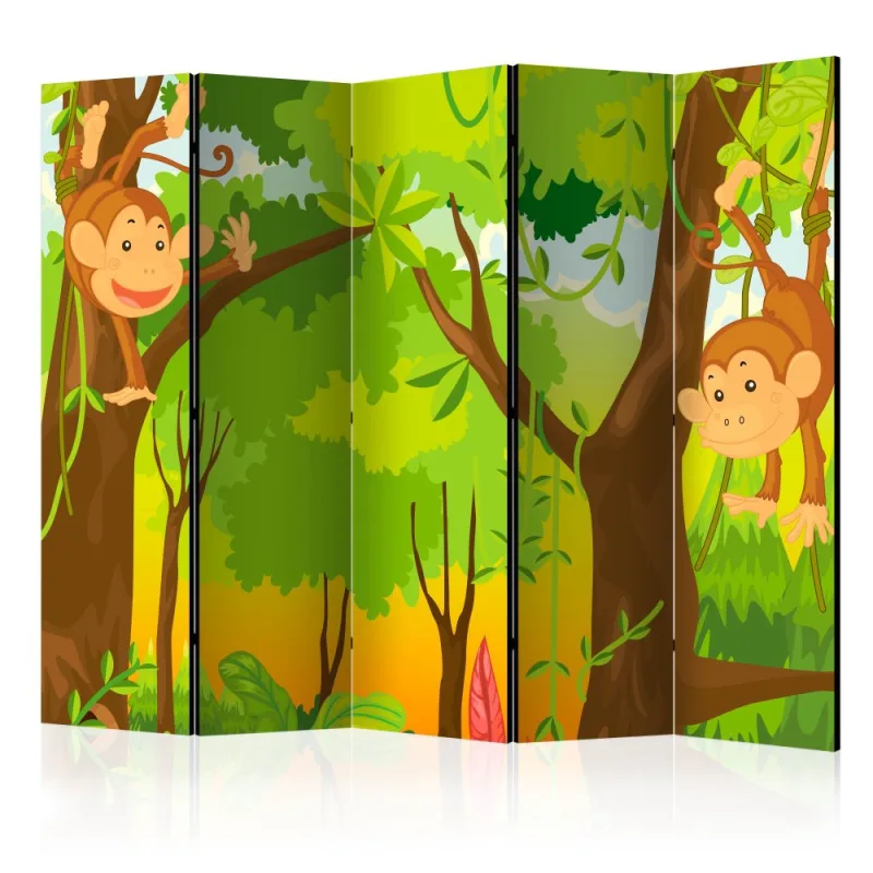 Artgeist Paraván - Jungle - Monkeys II [Room Dividers]