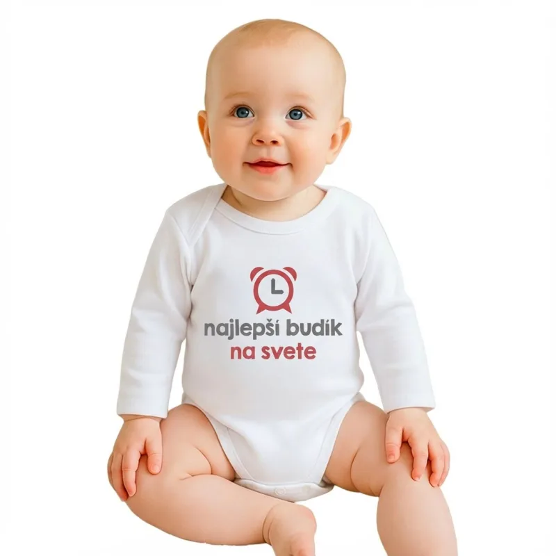 Body s potlačou New Baby najlepší budík na svete