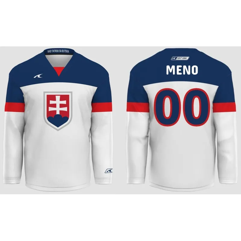 Slovakia Slovensko dres pánsky biely s vlastným menom a číslom