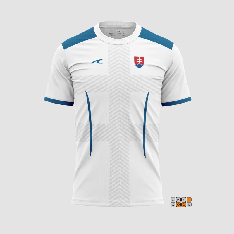 Futbalový dres Slovensko / Slovakia biely detský - SKLADOM