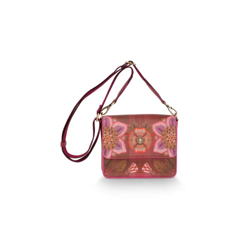 Pip Studio Flores Felices cross body kabelka, červená