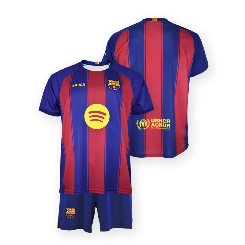 FC Barcelona set detský - dres + kraťasy (2025-2026) domáci - oficiálna replika