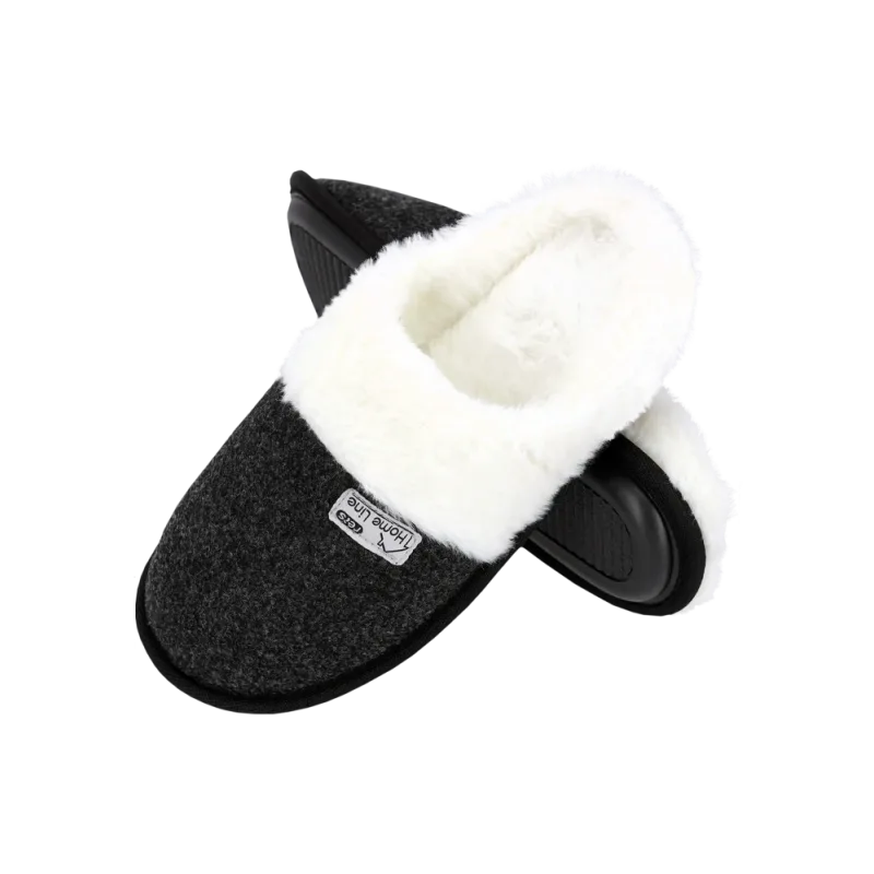 Reis SLIPFUR papuče sivé